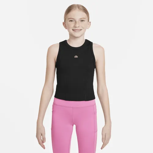 Nike Girls' Dri-FIT Tank цвет черный