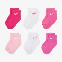 Nike Swoosh Baby/Toddler Ankle шкарпетки (6 пар) Pink