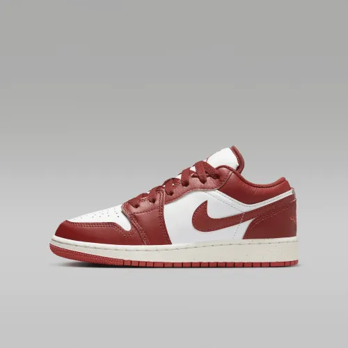 Nike Air Jordan 1 Low SE Big детские Кроссовки цвет белый