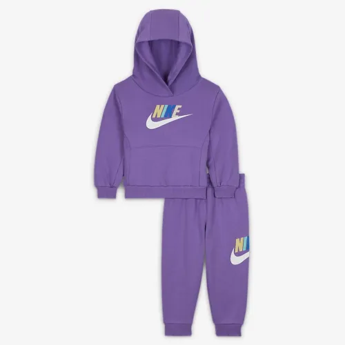 Nike Sportswear Club Fleece Baby (12-24M) Толстовка з капюшоном комплект колір фіолетовий