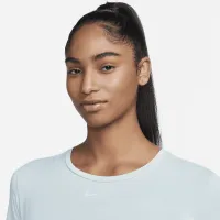Nike Dri-FIT One Luxe женская Twist Cropped Short-Sleeve Top синий