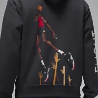 Nike Jordan Artist Series By Darien Birks мужские Fleece Толстовка с капюшоном цвет серый