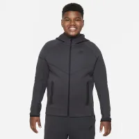 Nike Sportswear Tech Fleece Big дитячі (для хлопчиків) Full-Zip Толстовка з капюшоном (Extended Size) колір сірий