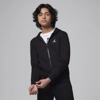 Nike Jordan MJ Brooklyn Big детские Fleece Full-Zip Толстовка с капюшоном цвет черный