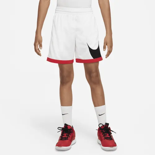Nike Dri-FIT Big дитячі (для хлопчиків) баскетбольні шорти колір білий