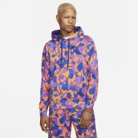 Nike Club Fleece Men's French Terry Pullover Hoodie Purple
