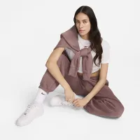 Nike Sportswear Phoenix Fleece женская С высокой Талией оверсайз Sweatpants цвет фиолетовый
