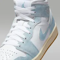 Nike Air Jordan 1 Mid SE женская Кроссовки цвет белый