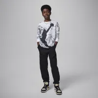 Nike Jordan Big детские Jumpman Cement Long Sleeve футболка цвет белый
