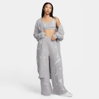Nike Sportswear Phoenix Cozy Букле женская Loose Long Knit Cardigan цвет серый