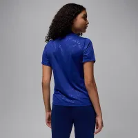 Nike Paris Saint-Germain Academy Pro Fourth жіноча Jordan Dri-FIT Soccer Short-Sleeve Pre-Match Top блакитний
