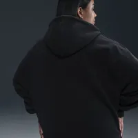 Nike Sportswear Phoenix Plush женская оверсайз Cozy Fleece Full-Zip Толстовка с капюшоном (большие размеры) цвет черный
