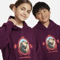 Nike LeBron Big дитячі баскетбольні Pullover Толстовка з капюшоном колір червоний