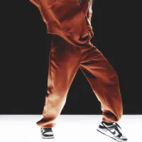 Nike Sportswear Phoenix Fleece женская С высокой Талией оверсайз Sweatpants Orange