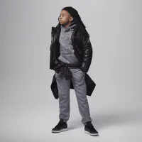Nike Jordan Take Flight цвет черный and Gold Fleece Pants Big Kids Pants цвет серый