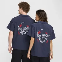 Nike SB Short-Sleeve Button-Up Skate Bowler блакитний