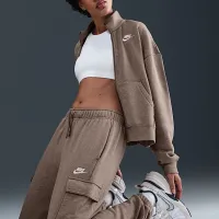 Nike Sportswear Club Fleece женская Mid-Rise оверсайз Cargo Sweatpants цвет коричневый