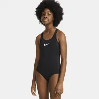 Nike Essential Big дитячі (Girls') Racerback 1-Piece Swimsuit колір чорний