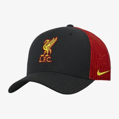 Liverpool FC SwooshFlex Nike Soccer Trucker Cap цвет черный