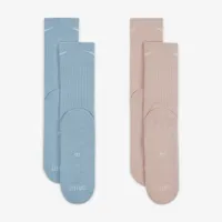 Nike Everyday Wool Cushioned Crew Socks (2 Pairs) Multi-Color
