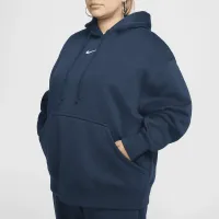 Nike Sportswear Phoenix Fleece жіноча оверсайз Pullover Толстовка з капюшоном (великі розміри) блакитний