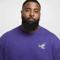 Nike чоловічі Max90 Long-Sleeve баскетбольні футболка колір фіолетовий