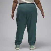Nike Jordan Flight Fleece женская Pants (большие размеры) цвет зеленый