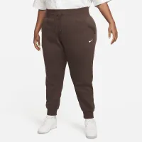 Nike Sportswear Phoenix Fleece женская С высокой Талией Joggers (большие размеры) цвет коричневый