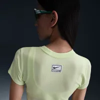 Nike Sportswear женская Slim Cropped футболка цвет зеленый