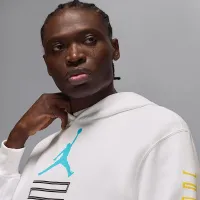 Nike Jordan AJ11 Gamma Fleece мужские Pullover Толстовка с капюшоном цвет белый