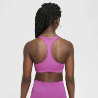 Nike Swoosh Big детские (Girls') Sports Bra цвет фиолетовый