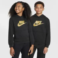 Nike Sportswear Club Fleece Big детские Толстовка с капюшоном цвет черный