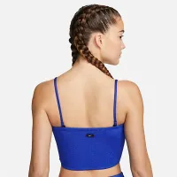 Nike женская Bandeau Midkini Swim Top синий