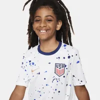 USMNT 2023 Stadium Home Big детские (для мальчиков) Nike Dri-FIT Soccer Jersey цвет белый