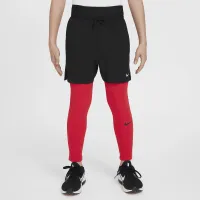 Nike Pro Dri-FIT Big дитячі (для хлопчиків) Tights колір червоний