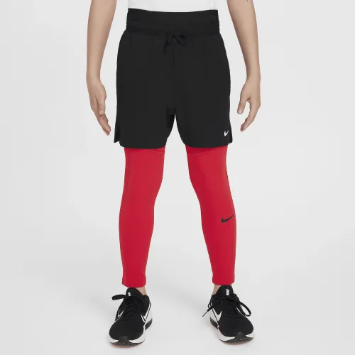 Nike Pro Dri-FIT Big дитячі (для хлопчиків) Tights колір червоний