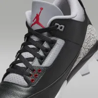 Nike Jordan 3 Retro MCS чоловічі бейсбольні бутси колір чорний