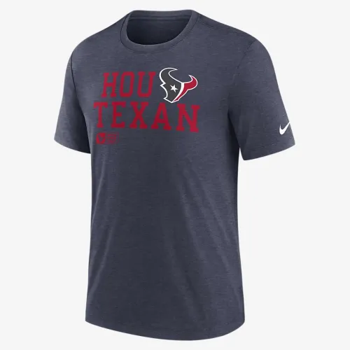 Houston Texans Overlap Lockup чоловічі Nike NFL футболка блакитний