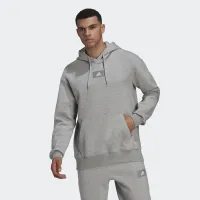 Кофта/футболка adidas Essentials Feelvivid хлопковыеFleece Drop Shoulder Толстовка с капюшоном HK2830 - Серая
