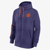 Clemson Tigers Sideline Team Issue чоловічі Nike College Full-Zip Толстовка з капюшоном колір фіолетовий