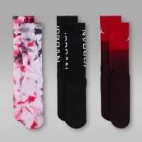 Nike Jordan Essentials Big детские Poolside Crew носки (3 пары) цвет черный