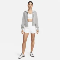 Nike Dri-FIT One женская Full-Zip French Terry Толстовка с капюшоном цвет серый