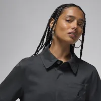 Nike Jordan жіноча Woven Crop Top колір чорний