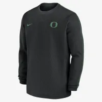 Oregon Ducks Sideline Coach чоловічі Nike College Long-Sleeve Top колір чорний