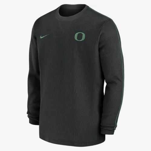 Oregon Ducks Sideline Coach чоловічі Nike College Long-Sleeve Top колір чорний