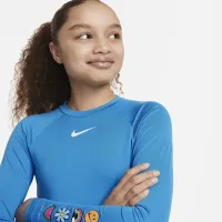 Nike Swim Charms Big дитячі (Girls') Long-Sleeve Hydroguard блакитний
