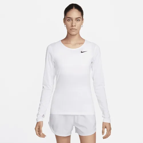 Nike Pro жіноча Long-Sleeve Top колір білий