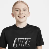 Nike Dri-FIT Academy23 Big дитячі Short-Sleeve Soccer Top колір чорний