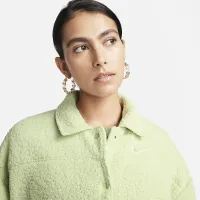 Nike Sportswear женская Collaцвет красный High-Pile Fleece Куртка цвет зеленый