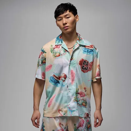 Nike Jordan Essentials чоловічі Printed Camp Top колір білий